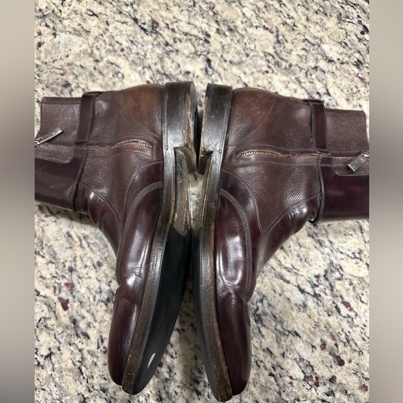 Salvatore Ferragamo Chelsea Boots Size 8.5 Brown - Picture 4 of 9